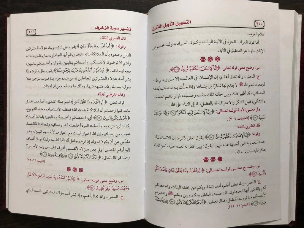 التسهيل لتأويل التنزيل فى سؤال وجواب تفسير جزء الشورى