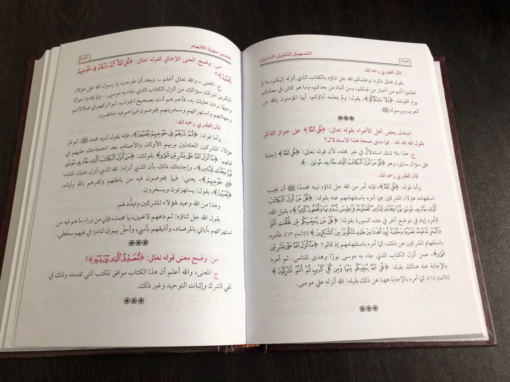 التسهيل لتأويل التنزيل فى سؤال وجواب تفسير سورة الأنعام