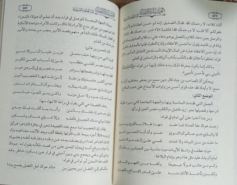 الوسيلة الأدبية إلى العلوم العربية حسين المرصفي