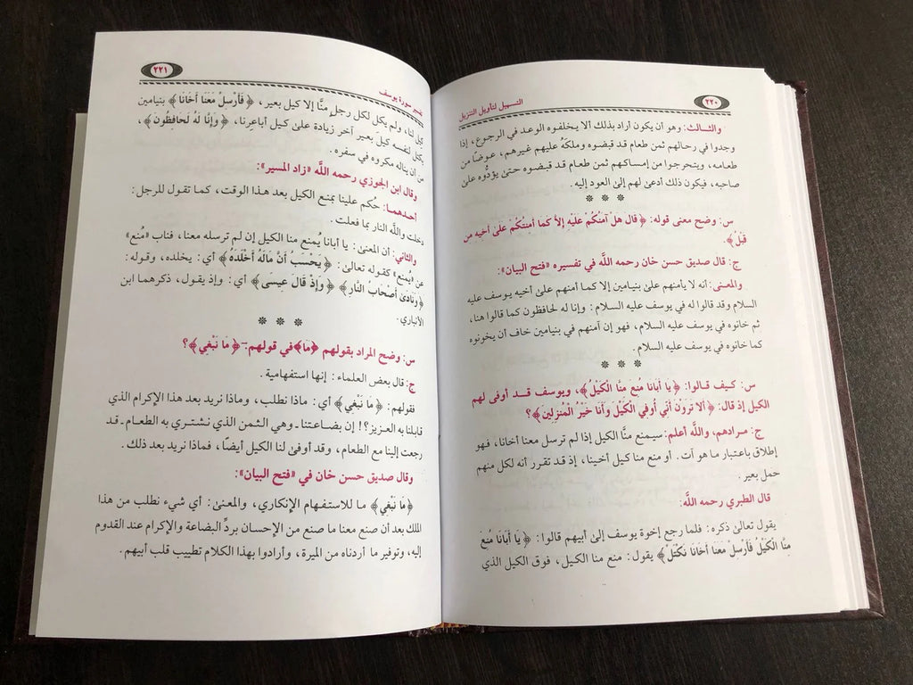التسهيل لتأويل التنزيل فى سؤال وجواب تفسير سورة يوسف