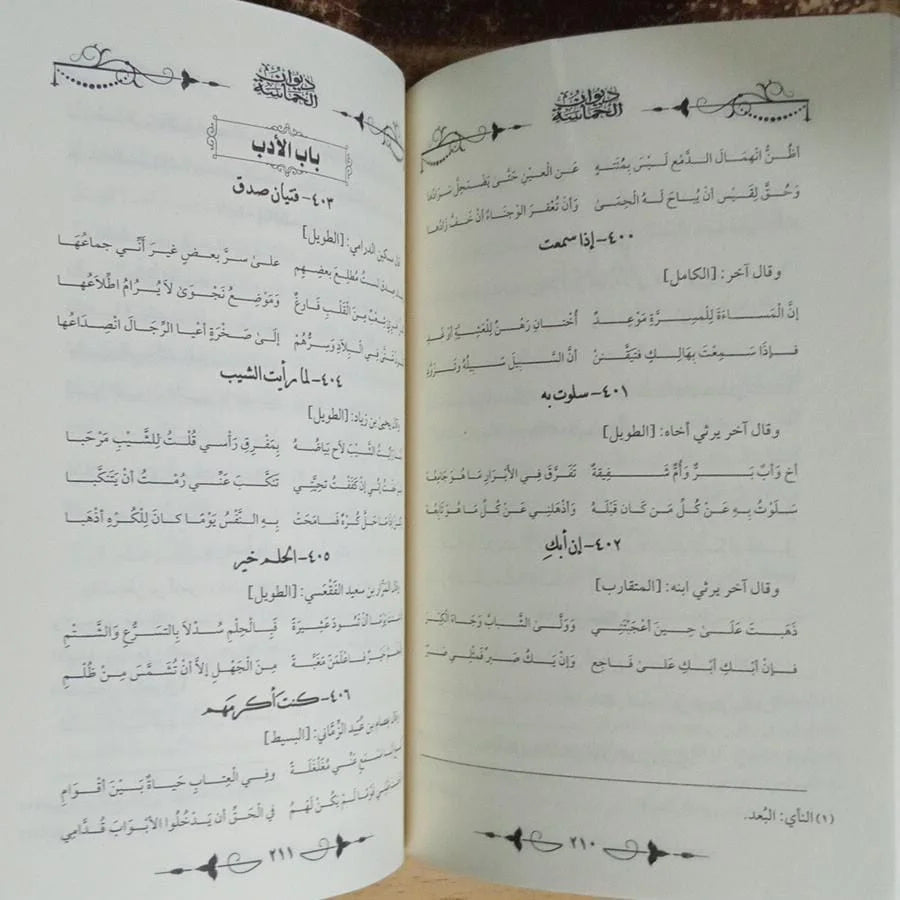 ديوان الحماسة ابو تمام الطاني